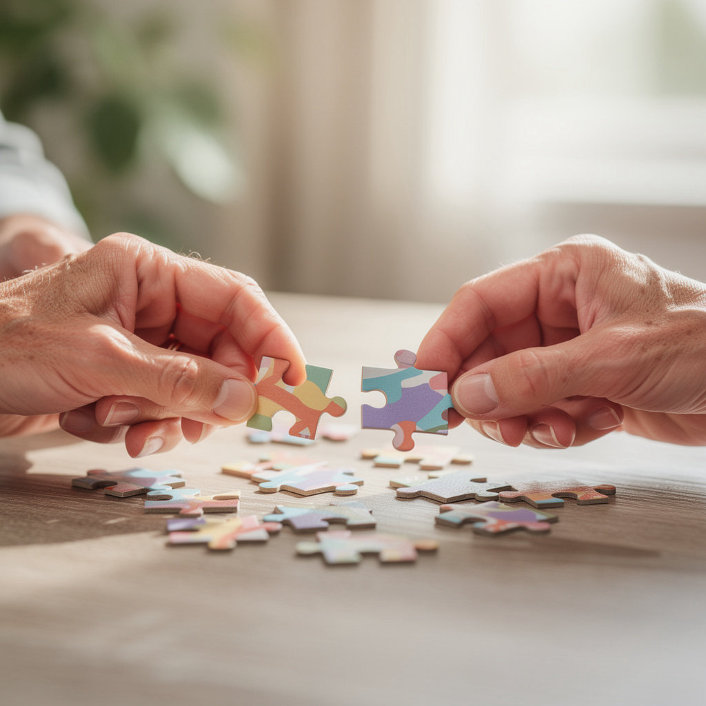 Green Valley Mobile Estates community amenities including peaceful outdoor seating and social spaces for 55+ residents in Encinitas
